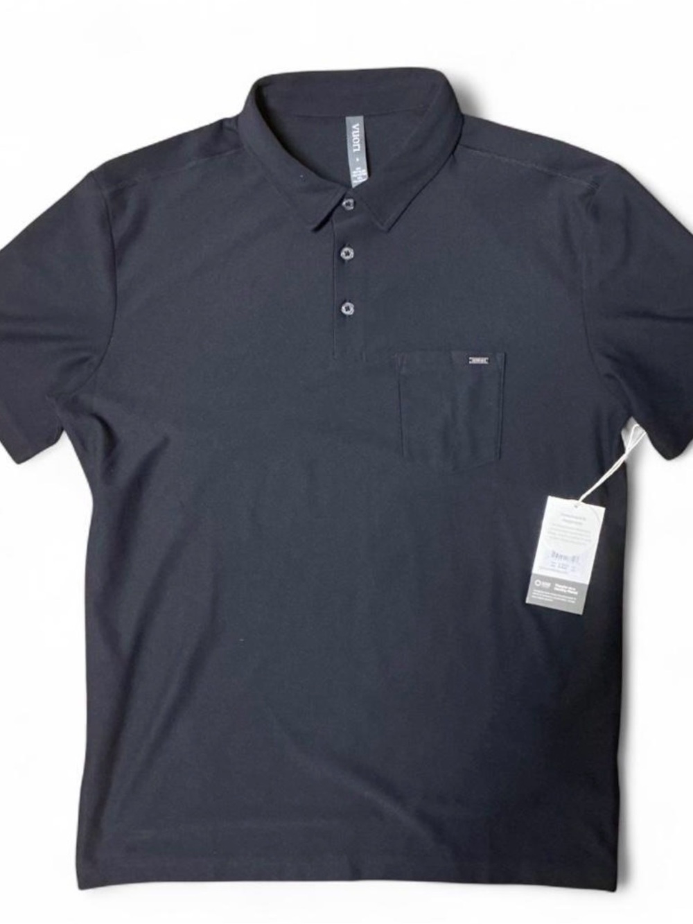 Vuori Ace Polo Black NWT  Small #Vuori #Polo #Casual